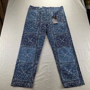 Levis Utility Bandana Printed Chore Pants Urban Outfitters Size 40x32 NWT